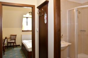 Koupelna v ubytování Hotel Buchlovice