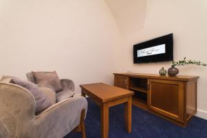 TV a/nebo společenská místnost v ubytování Hotel Panský Pivovar