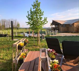 Zahrada ubytování Szálka Glamping