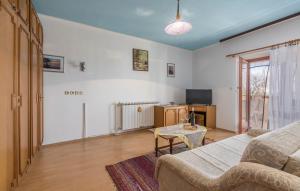 Televízia a/alebo spoločenská miestnosť v ubytovaní Apartments Ulika