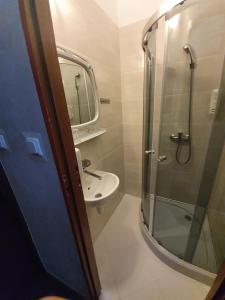 Kúpeľňa v ubytovaní Hotel Sudety + 18 fotografií