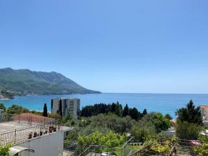 a view of the ocean from a building at B&T Apartments in Budva