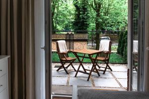 Balkón nebo terasa v ubytování Apartamenty w Świnoujściu