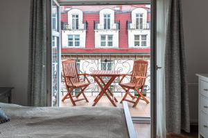 Balkón nebo terasa v ubytování Apartamenty w Świnoujściu