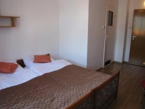 Uma cama ou camas num quarto em Zibi i Pod Topolami