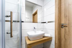 Koupelna v ubytování Apartament Perła Pienin