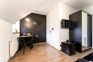 Kuchyň nebo kuchyňský kout v ubytování Apartament Perła Pienin