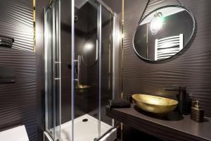 Koupelna v ubytování Apartament Perła Pienin