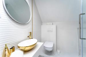 Koupelna v ubytování Apartament Perła Pienin