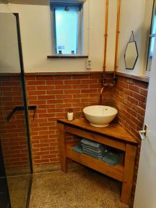 A bathroom at Gastenverblijf De Viking