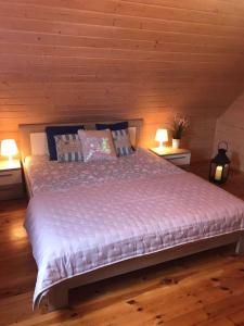 Кровать или кровати в номере Morski Zakątek