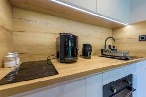 Kuchyňa alebo kuchynka v ubytovaní Apartament Leśniczówka - 5D Apartamenty