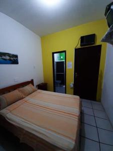 Cama o camas de una habitación en Hotel Paulista