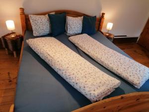 Posteľ alebo postele v izbe v ubytovaní Ferienhaus Schöpf - Die Hoamat