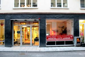 a store front of a hospital city lodge at City Lodge Stockholm in Stockholm