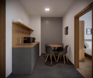 Kuchyňa alebo kuchynka v ubytovaní ZatorHome apartamenty - blisko Energylandii i Zatorlandu