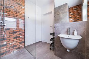 Kúpeľňa v ubytovaní Odra View Apartments