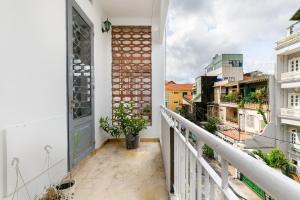 Balkón nebo terasa v ubytování Dlux Saigon