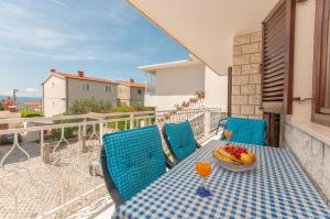 Balkón nebo terasa v ubytování Apartments Ricina