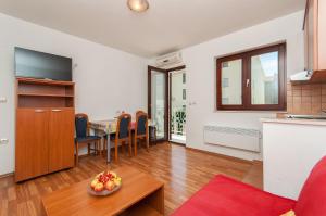 Kuchyň nebo kuchyňský kout v ubytování Apartments Ricina