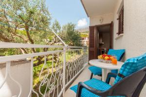 Balkón nebo terasa v ubytování Apartments Ricina