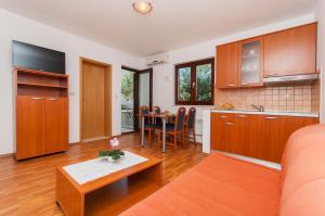 Kuchyň nebo kuchyňský kout v ubytování Apartments Ricina