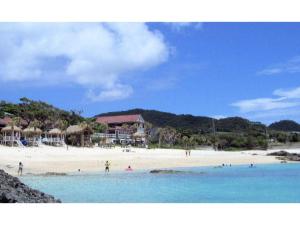 a group of people on a beach in the ocean at Amami Resort Bashayamamura / Vacation STAY 81479 in Amami
