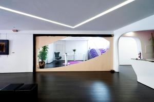 TV a/nebo společenská místnost v ubytování Absoluto Design Hotel