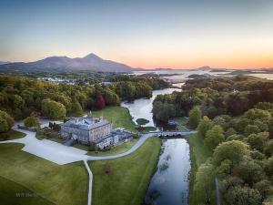 an aerial view of a house and a river at The Waterside Townhouse in Mayo
