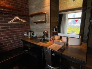Kuchyň nebo kuchyňský kout v ubytování City Suites - Kaohsiung Pier2