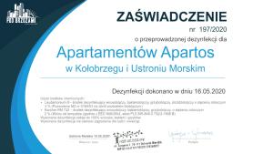 Certyfikat, podpis lub inny dokument wystawiony w obiekcie Apartos Sailor - Luxury Apartments