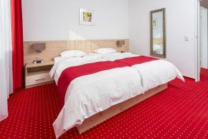 Postel nebo postele na pokoji v ubytování Hanse Hotel