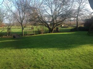 A garden outside White House Farm 