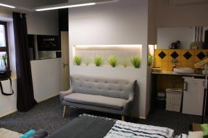Apartmány Caffe & Grill的厨房或小厨房