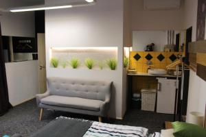 Apartmány Caffe & Grill的厨房或小厨房
