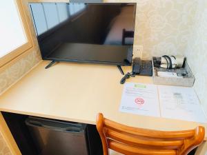 Kuchyň nebo kuchyňský kout v ubytování Allcomein Hotel Akihabara