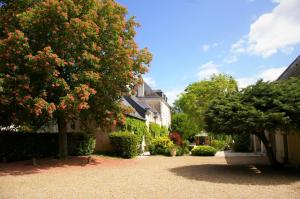 a house with a tree in the middle of a driveway at Moulin De Bacchus - Châteaux de la Loire in Chançay