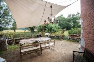 Zahrada ubytování Les gîtes du Moulin castral