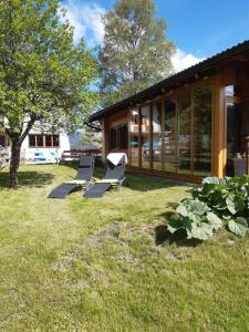 Vonkajšia záhrada v ubytovaní Ferienhaus Alpsteig