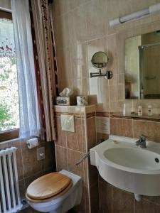 Koupelna v ubytování Hôtel Arolla
