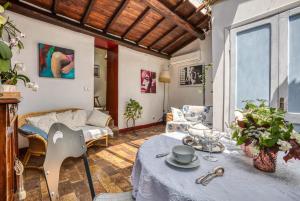 Posezení v ubytování B&B dei Papi Boutique Hotel