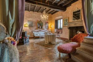 Posezení v ubytování B&B dei Papi Boutique Hotel