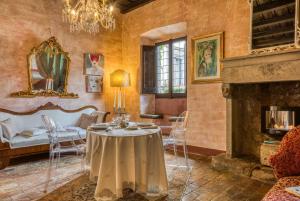 Posezení v ubytování B&B dei Papi Boutique Hotel