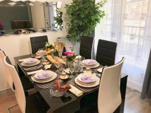 Beau 3 pieces, 7 pers, 2 terrasses, centre, calme, securite