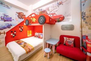 Letto o letti in una camera di Han Tian Slide