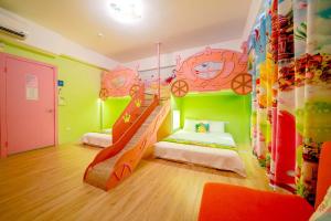 Letto o letti in una camera di Han Tian Slide