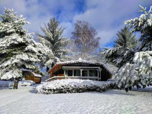 Chalets des Trois Hêtres v zimě