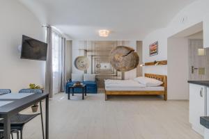 Posteľ alebo postele v izbe v ubytovaní Apartmány Malen