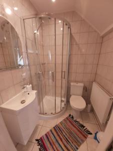 Kylpyhuone majoituspaikassa Krakowska 39