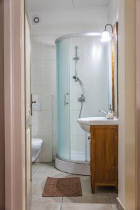 Koupelna v ubytování Penzion Nostalgia